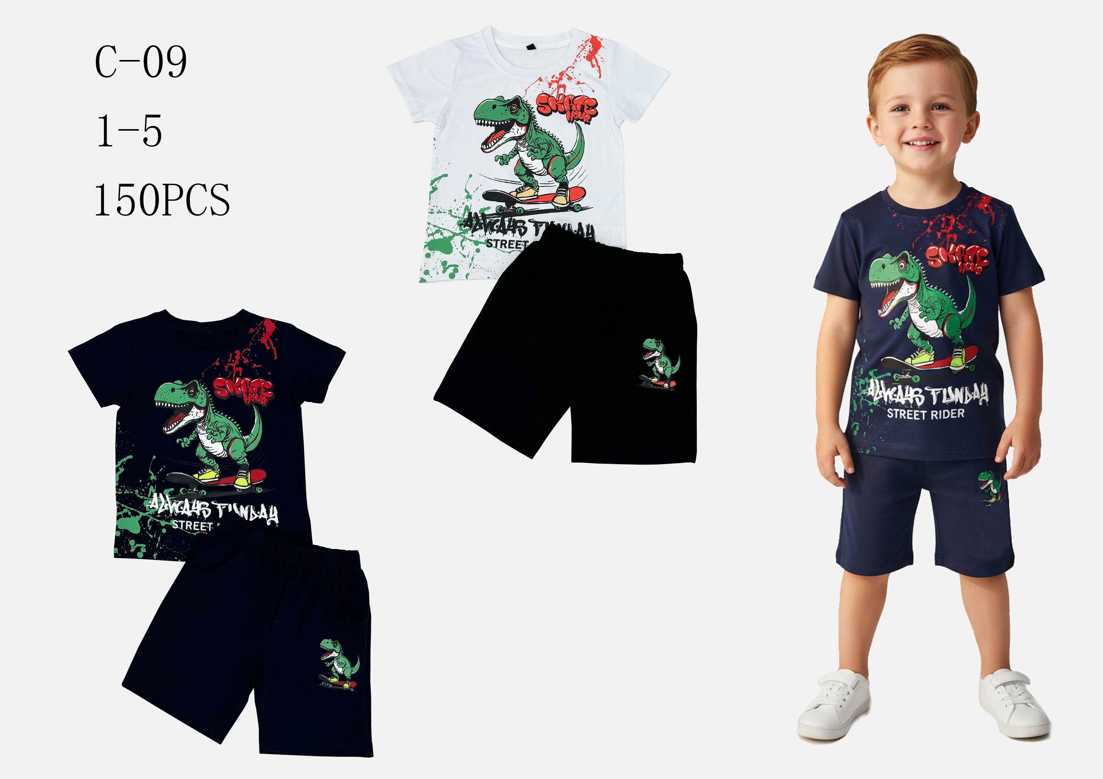 Ensemble garçon C09  1-5ans  6€50 ht prix unitaire