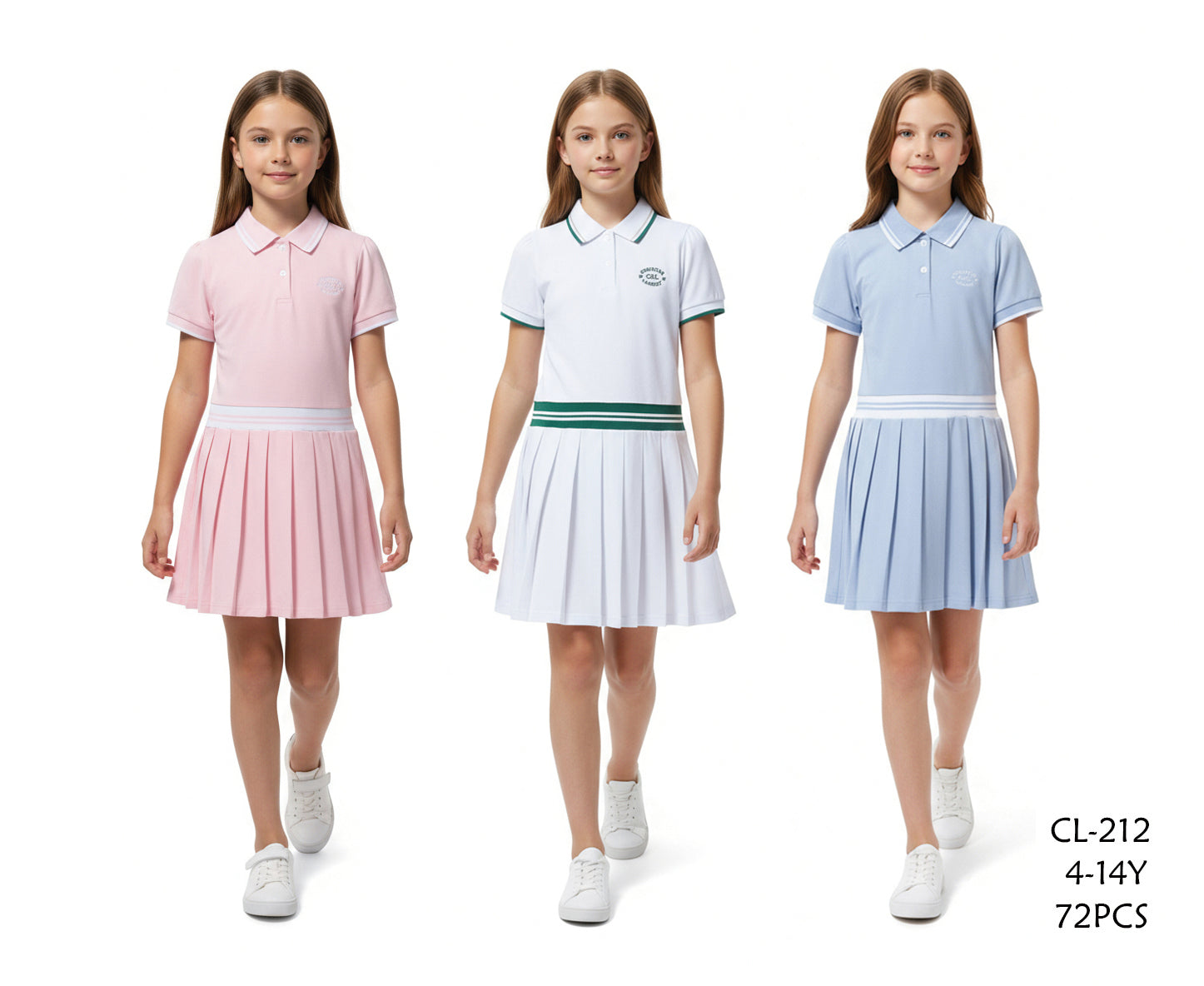 Robe polo CL212 4-14 ans 8€50ht prix unitaire
