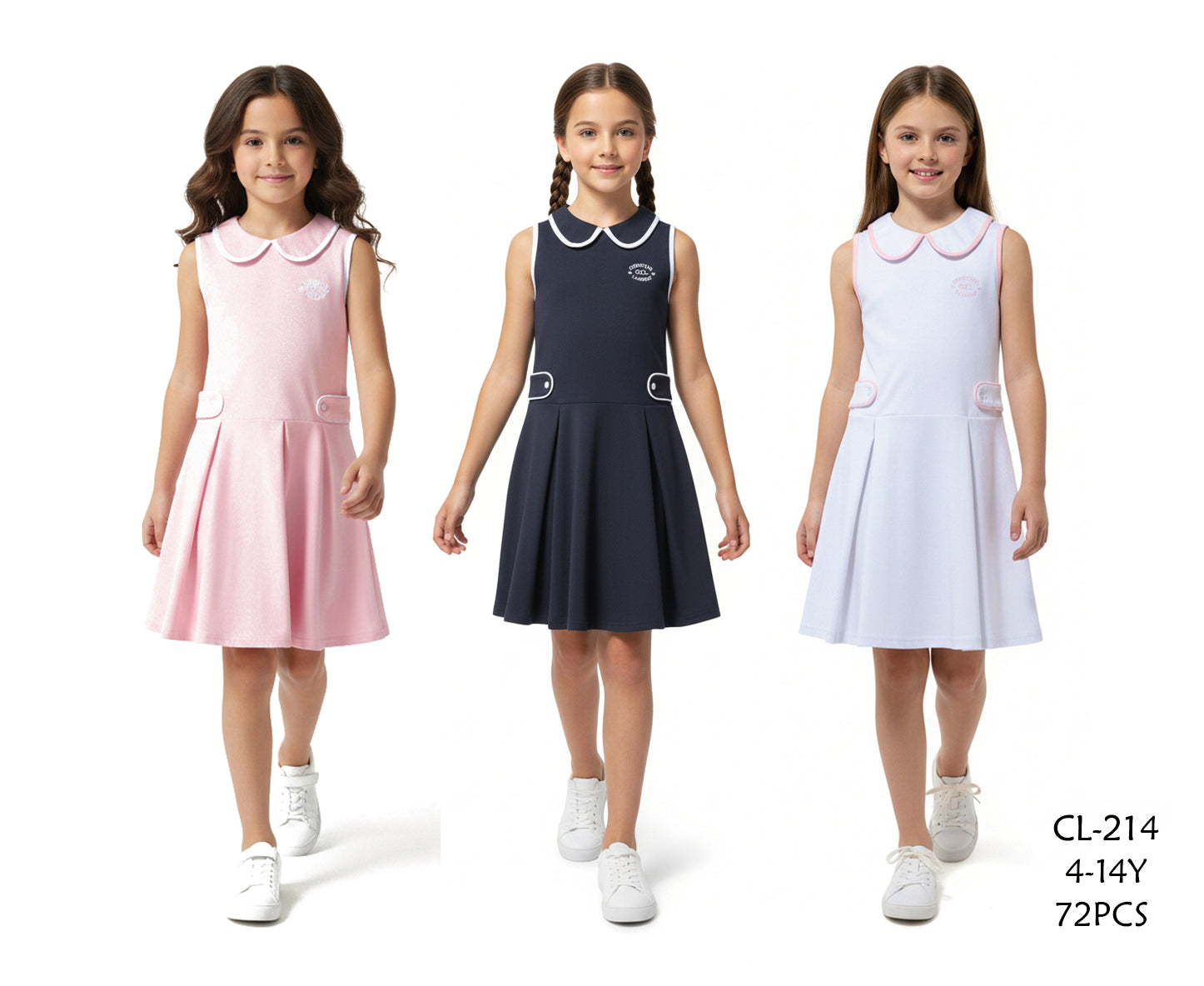 Robe polo CL214 4-14 ans 8€50ht prix unitaire