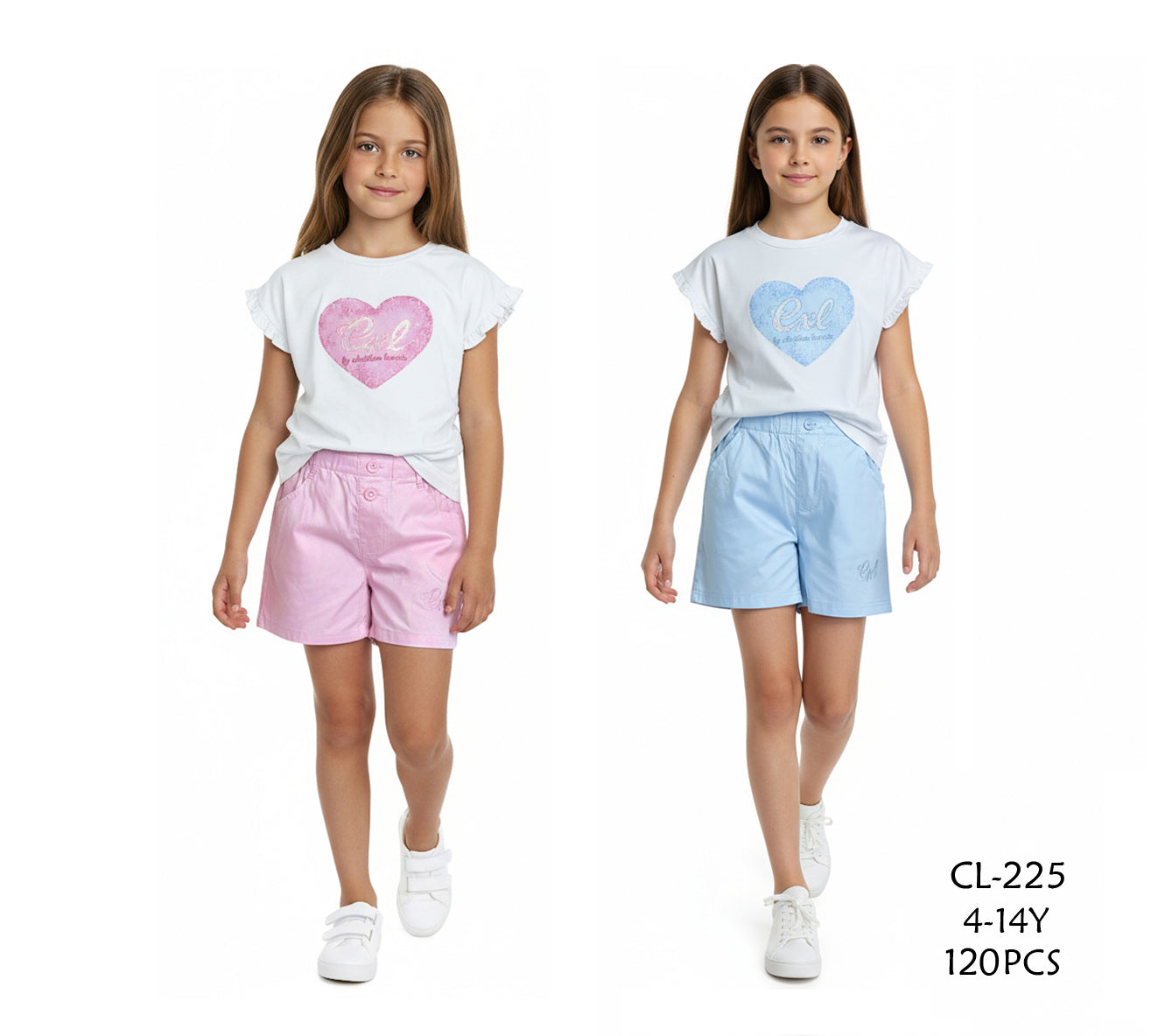 Ensemble fille  CL225 4-14 ans 7€50ht prix unitaire