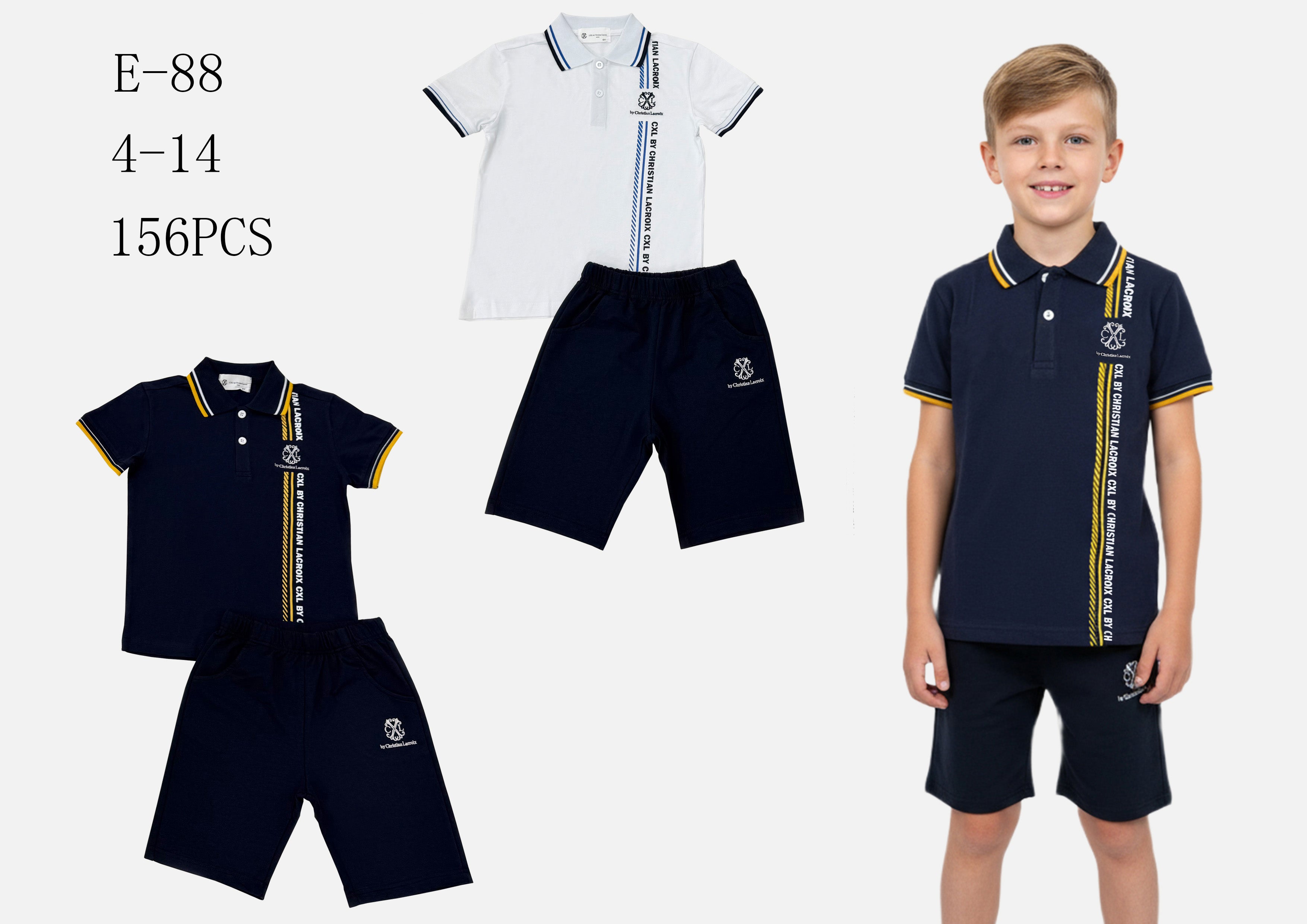 Ensemble garçon E89  4-14ans  8€ ht prix unitaire