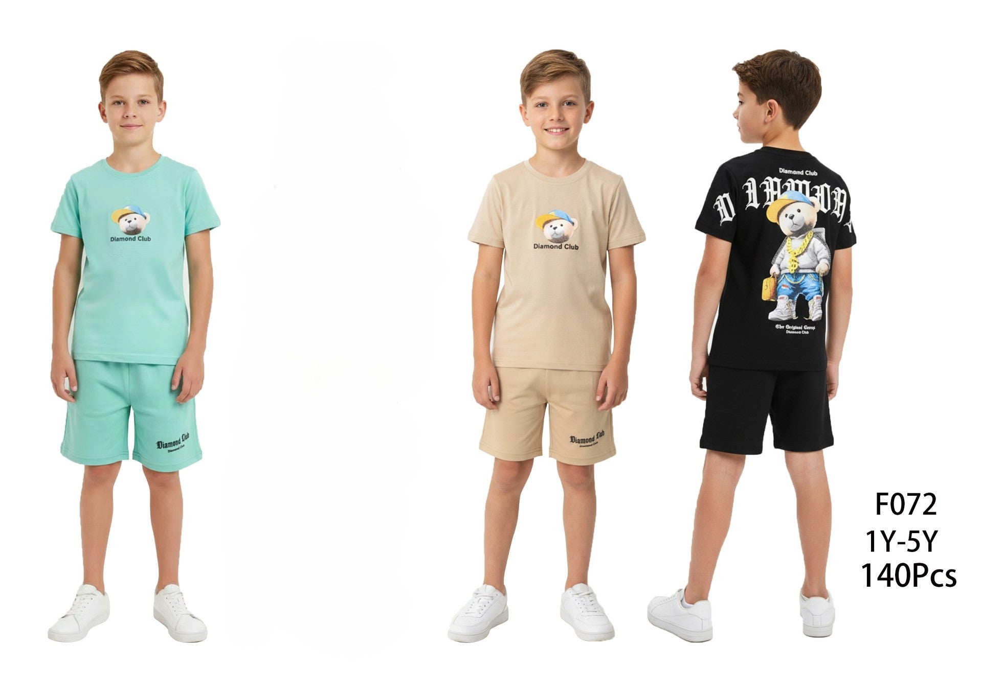 Ensemble garçon f072  1-5-14ans  6€ ht prix unitaire