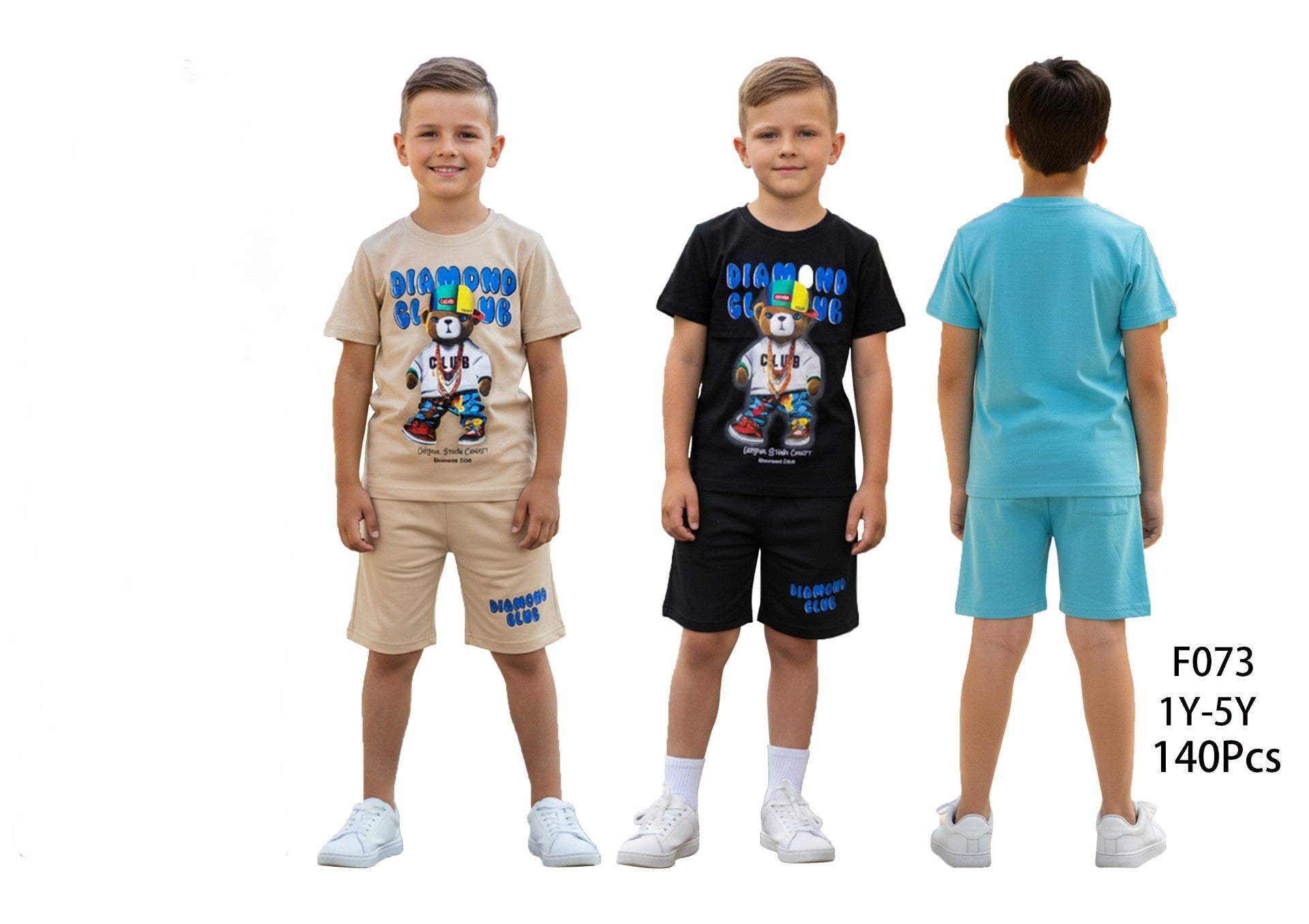 Ensemble garçon f073  1-5-14ans  6€ ht prix unitaire