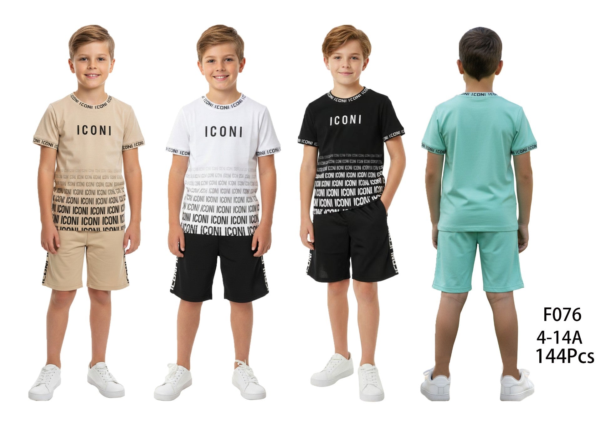 Ensemble garçon f076   4-14ans  6€50 ht prix unitaire