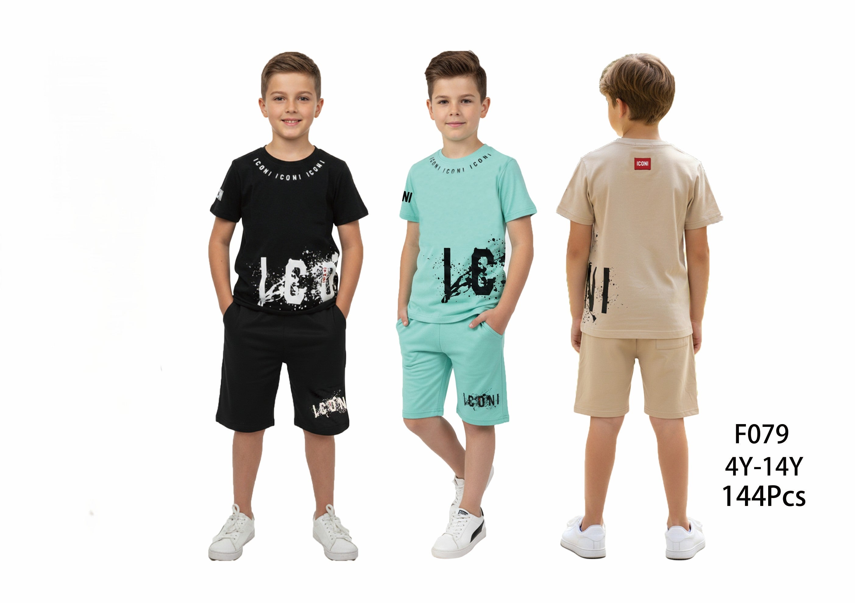 Ensemble garçon f079   4-14ans  6€50 ht prix unitaire