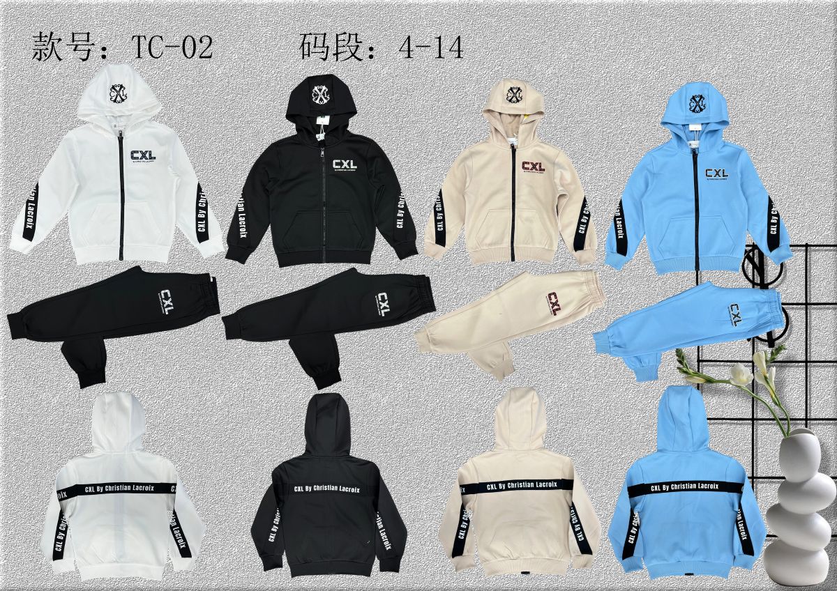 Ensemble garçon TC02 4-14ans  10€ ht prix unitaire