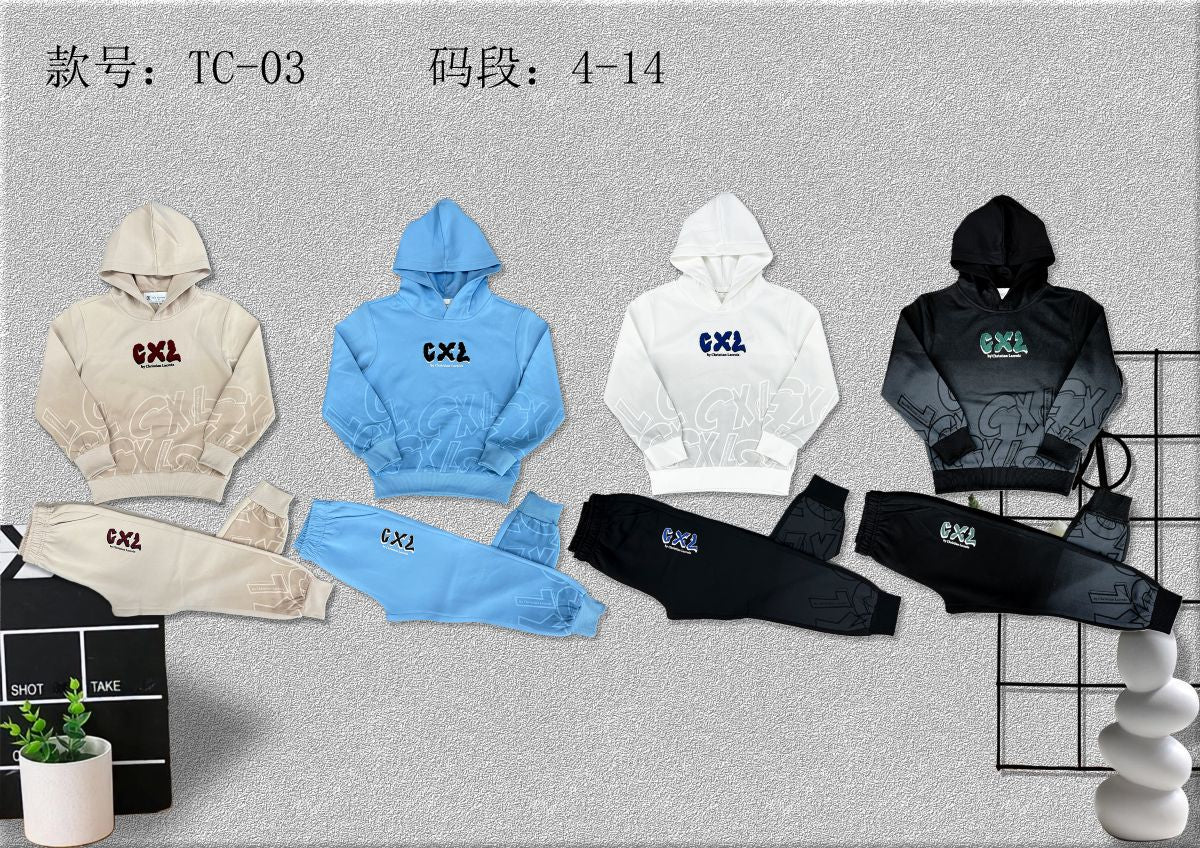 Ensemble garçon TC03 4-14ans  10€ ht prix unitaire
