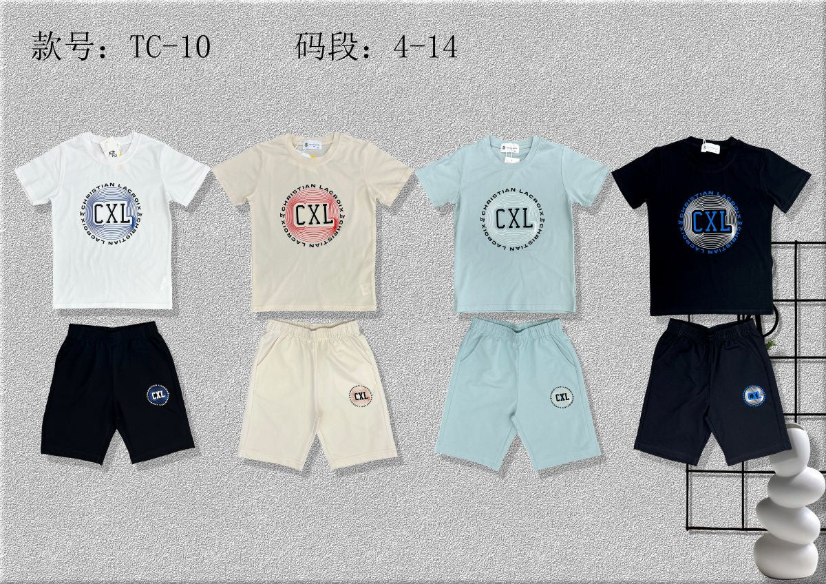 Ensemble garçon TC10 4-14ans   8€ ht prix unitaire