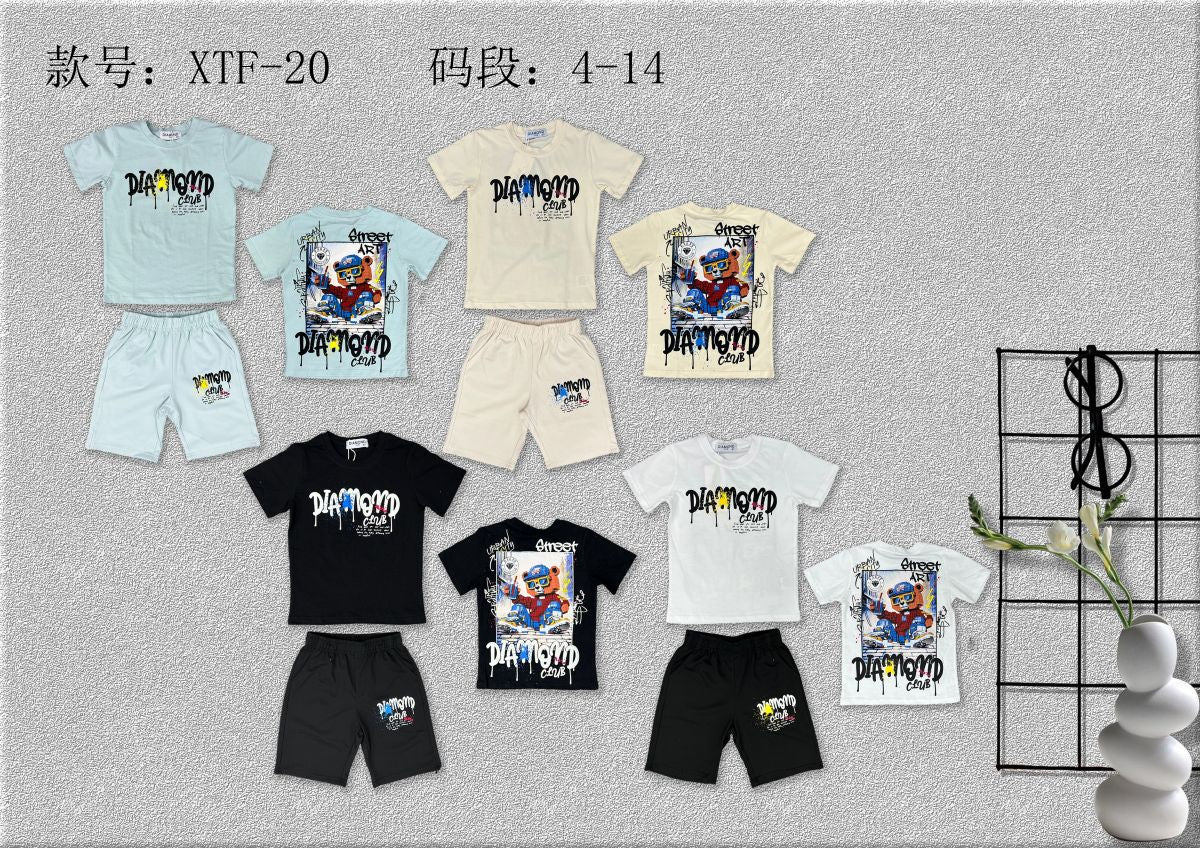 Ensemble Garçon xtf20    4-14 ans 6€50ht prix unitaire
